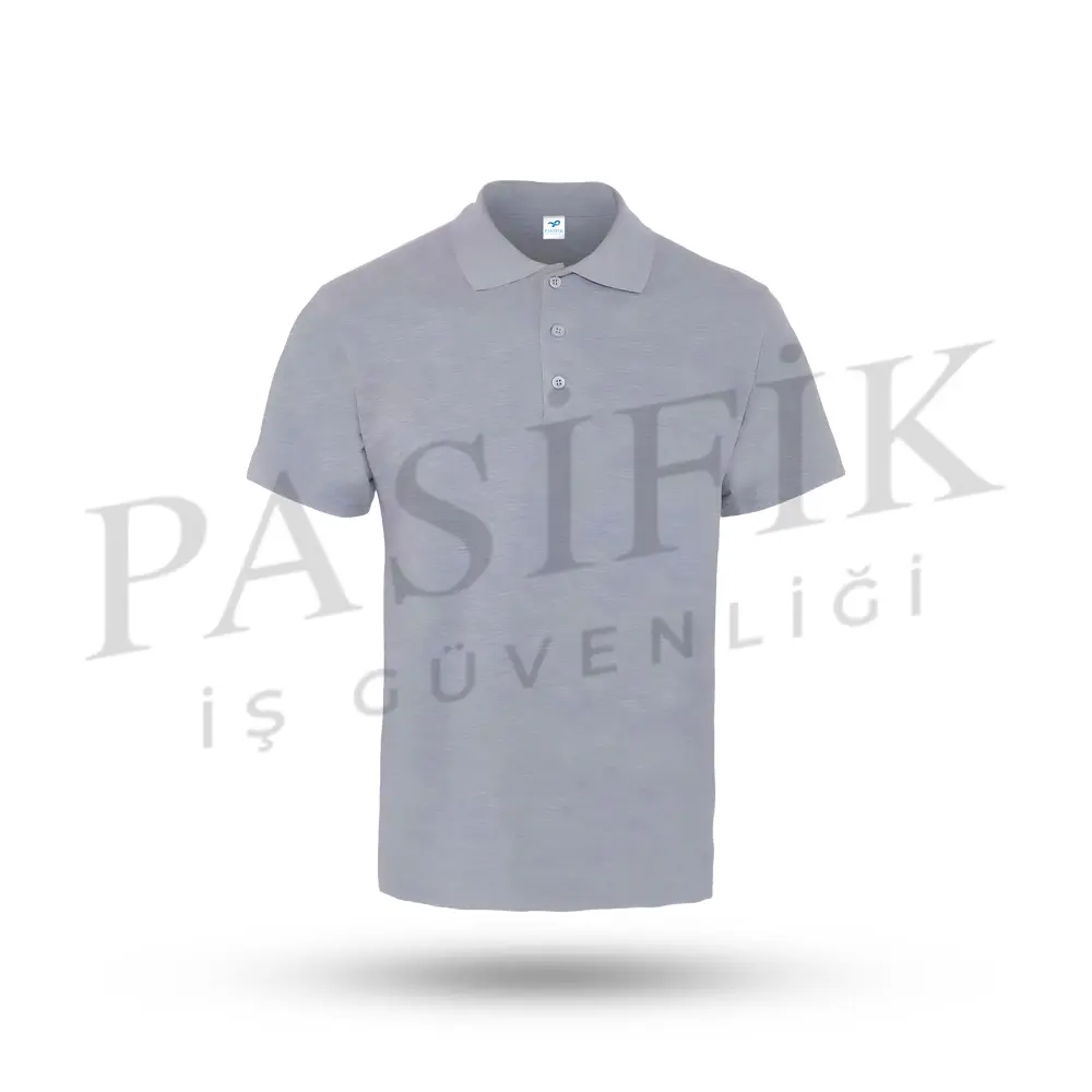 Polo Yaka T-shirt Gri̇