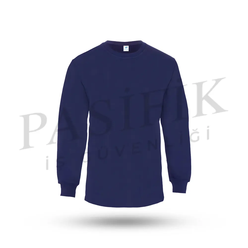 Relax Bi̇si̇klet Yaka Sweatshirt Laci̇vert