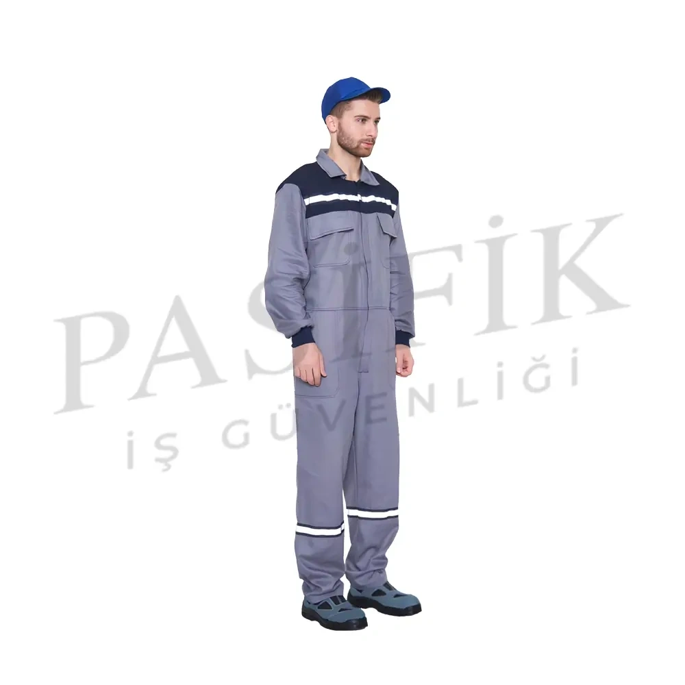 Mercan Tekni̇k İş Tulumu Gri̇
