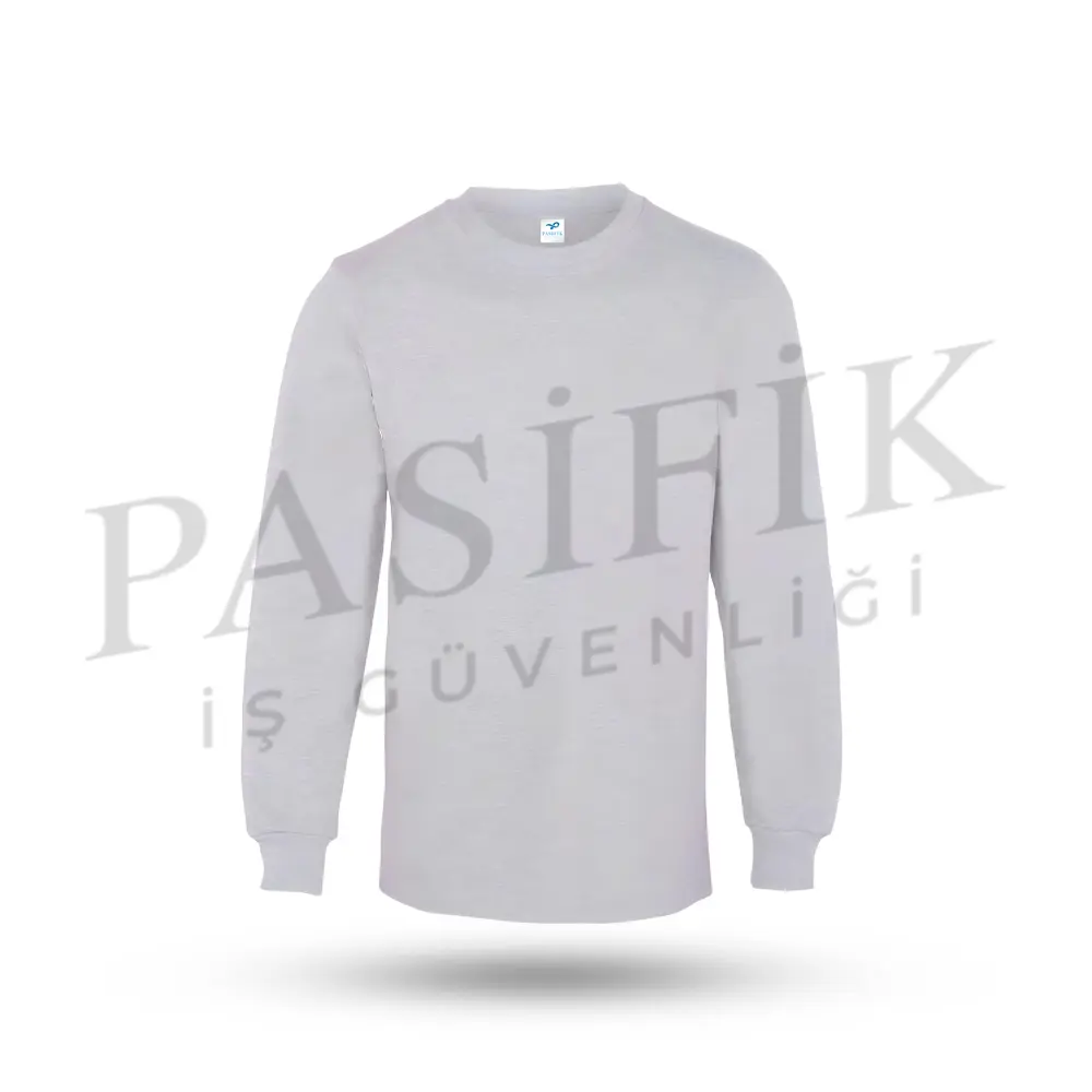 Relax Bi̇si̇klet Yaka Sweatshirt  Gri̇