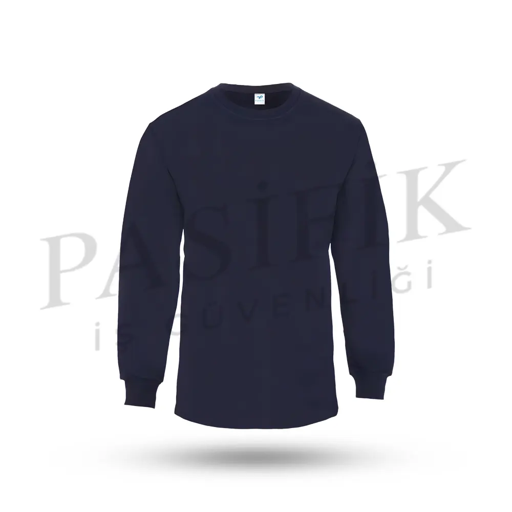 Relax Bi̇si̇klet Yaka Sweatshirt Si̇yah