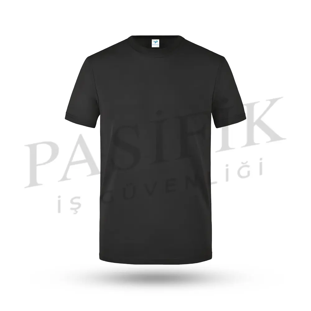 Bi̇si̇klet Yaka T-shirt Si̇yah