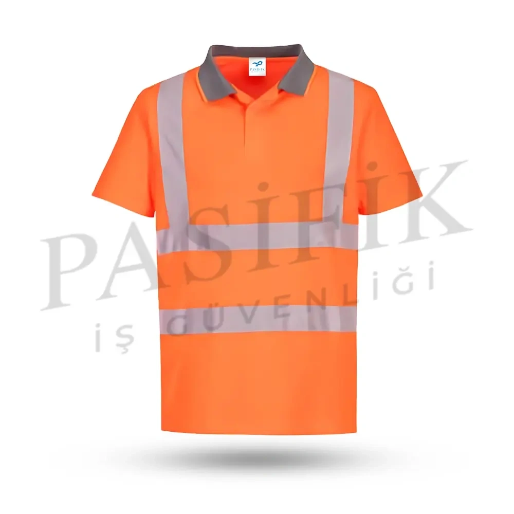Hi-vis Polo Yaka T-shirt Turuncu	