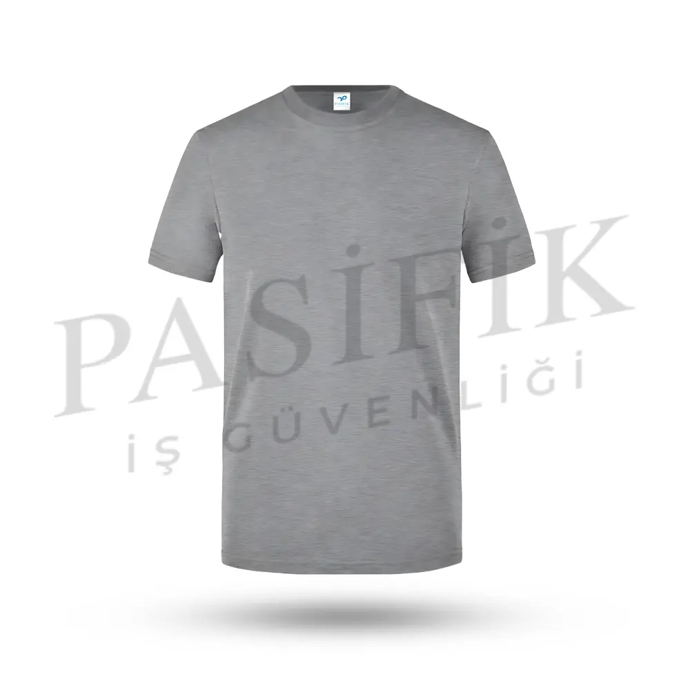 Bi̇si̇klet Yaka T-shirt Gri̇