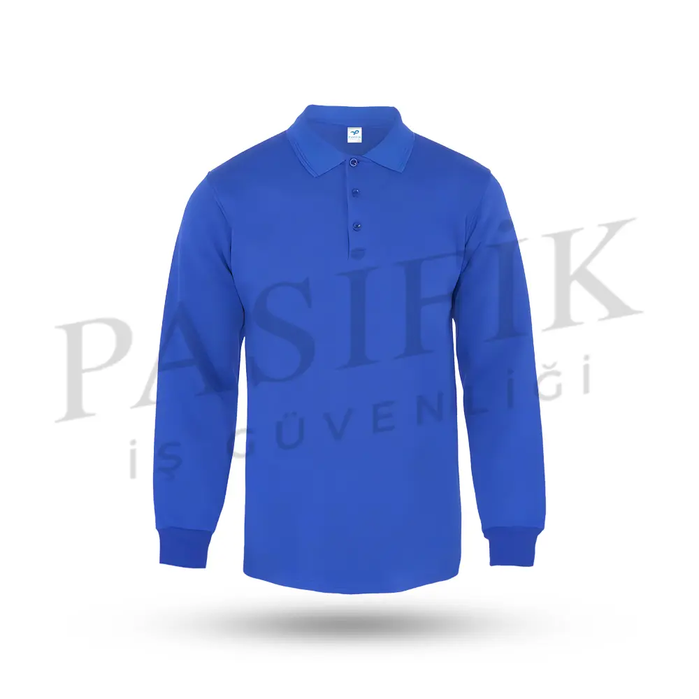 Comfort Polo Sweatshirt Saksı Mavi̇