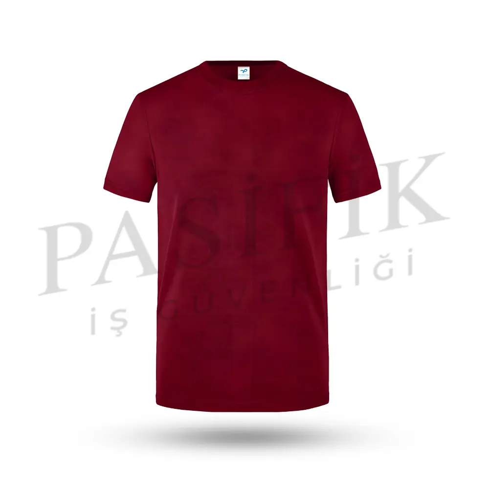 Bi̇si̇klet Yaka T-shirt Bordo