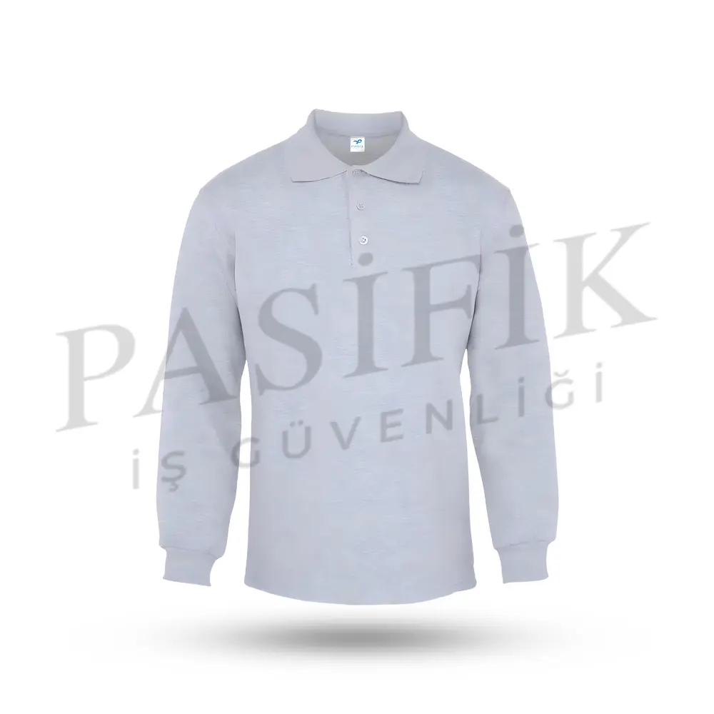 Comfort Polo Sweatshirt Gri̇
