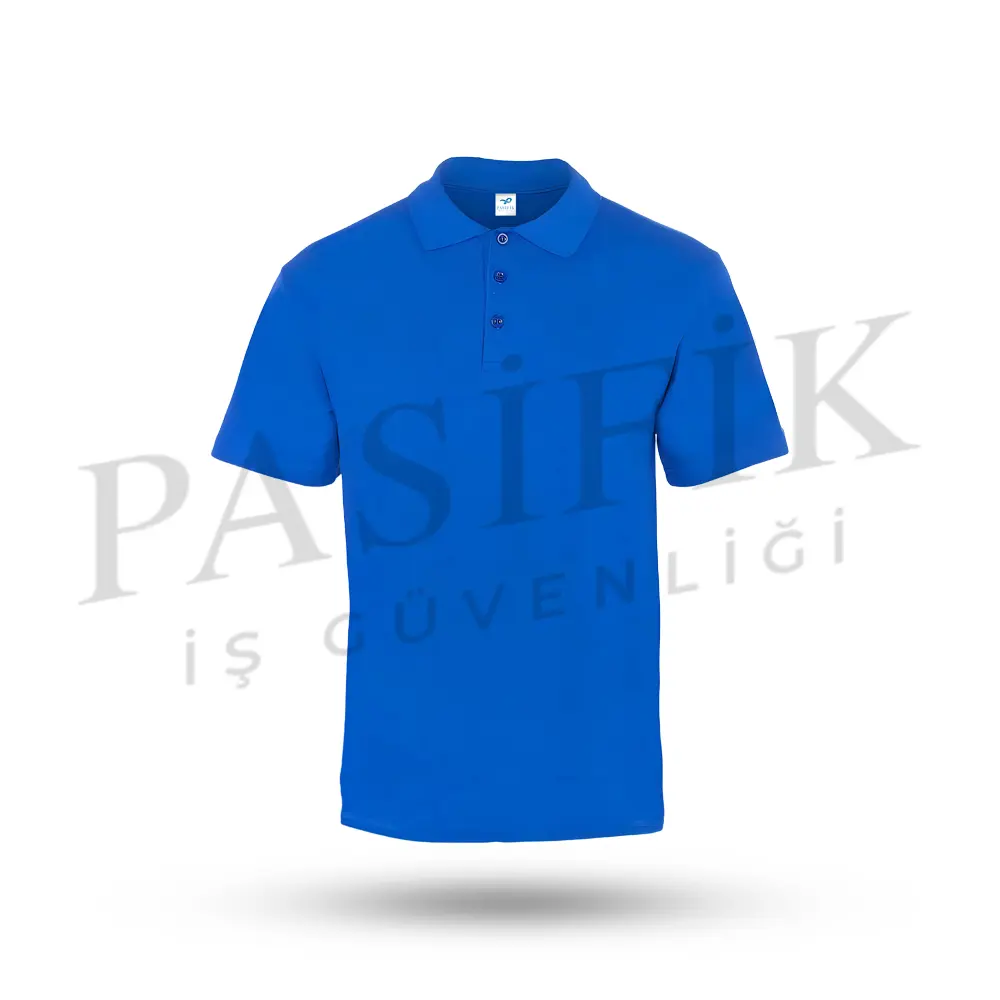 Polo Yaka T-shirt Saksı Mavi̇